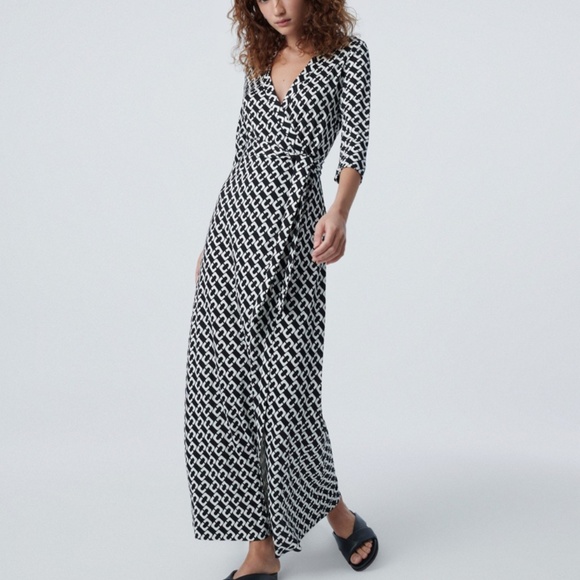 Diane Von Furstenberg Dresses Dvf Abigail Silk Jersey Chain Link